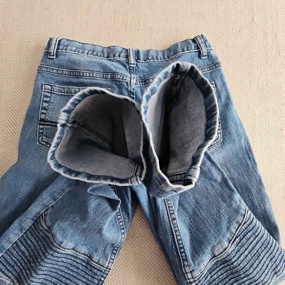 Arizona Jeans Misses‎ Size 14R (W28 x L28) Blue Moto Slim Fit Tapered Leg